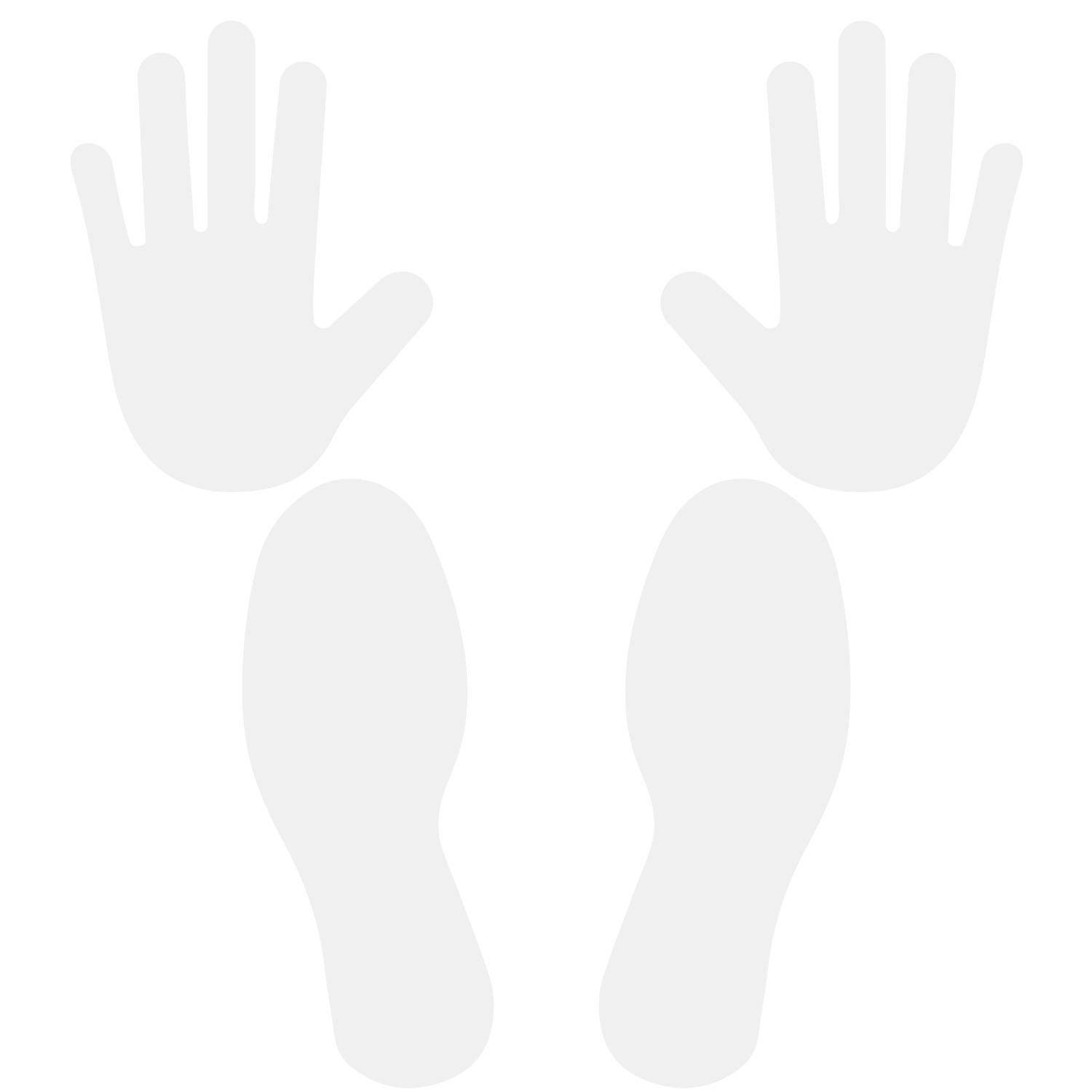 LiteMark Golden Yellow Pat Down Position Guide for Security Checkpoints and Law Enforcement