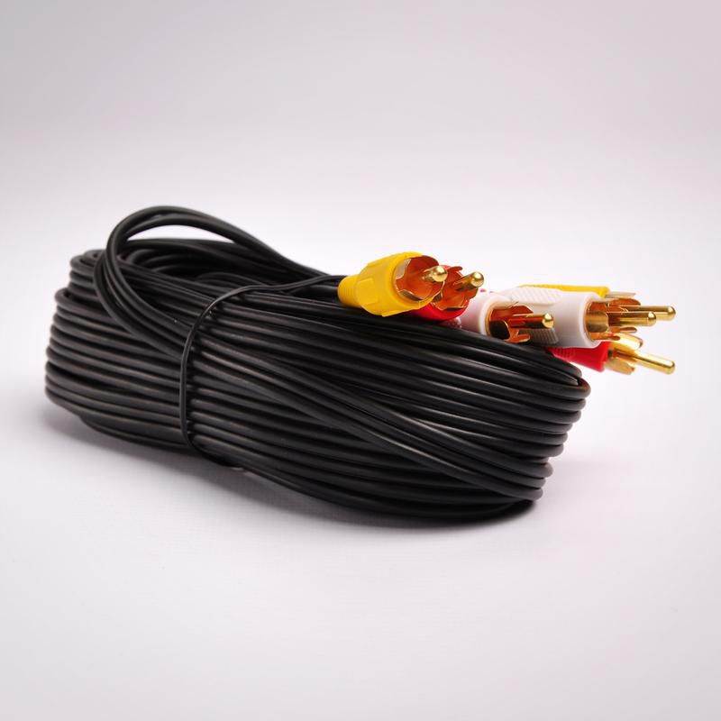 FireFold Composite Cable RCA Audio/Video Cable Gold Plated - Audio Video RCA Stereo Cable 50ft