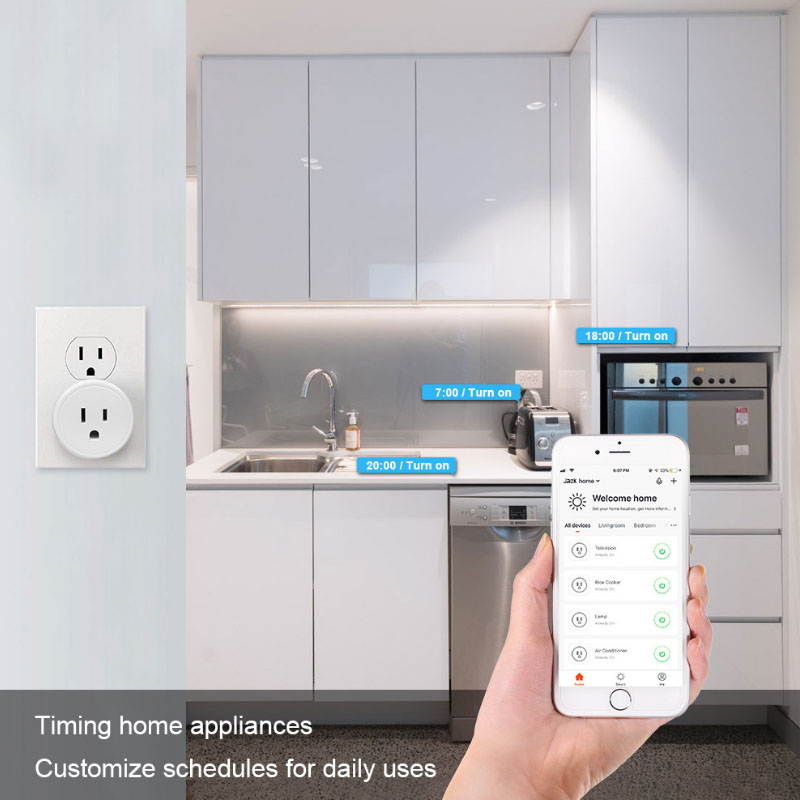 WIFI Smart Plug Socket Power Switch APP Automation Remote Control Outlet Socket Work With Alexa Google Home No Hub Required