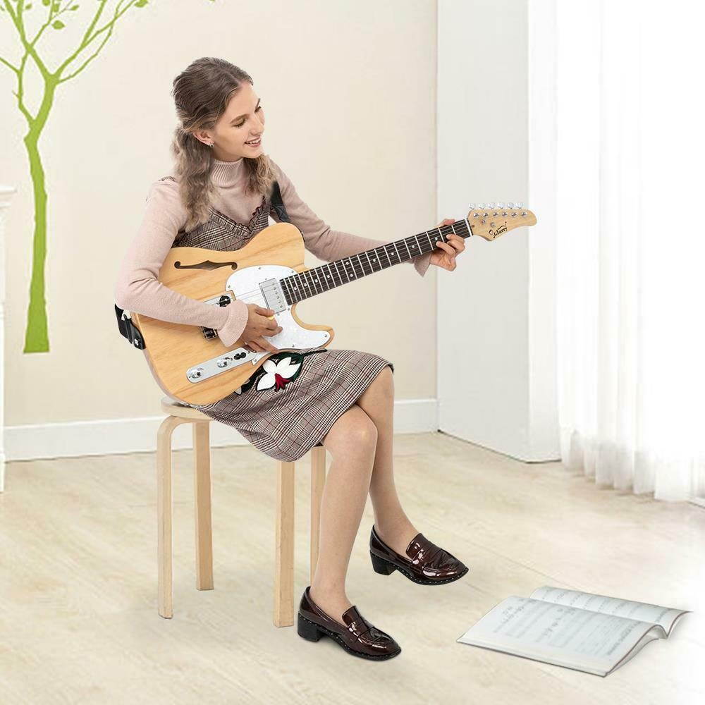 GTL Semi-Hollow F Hole w/ Rosewood Fingerboard Electric Guitar Burlywood