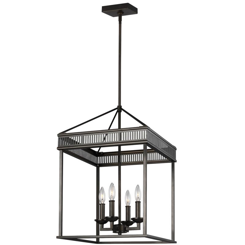 Generation Lighting Woodruff 4 light Antique Bronze Chandelier F3275/4ANBZ