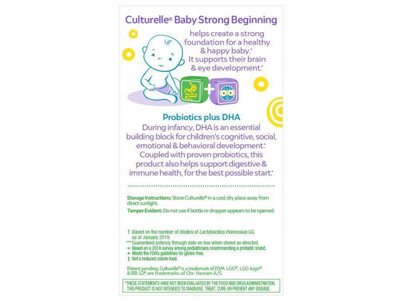 Culturelle Baby Probiotic + DHA Drops - 0.57 fl oz
