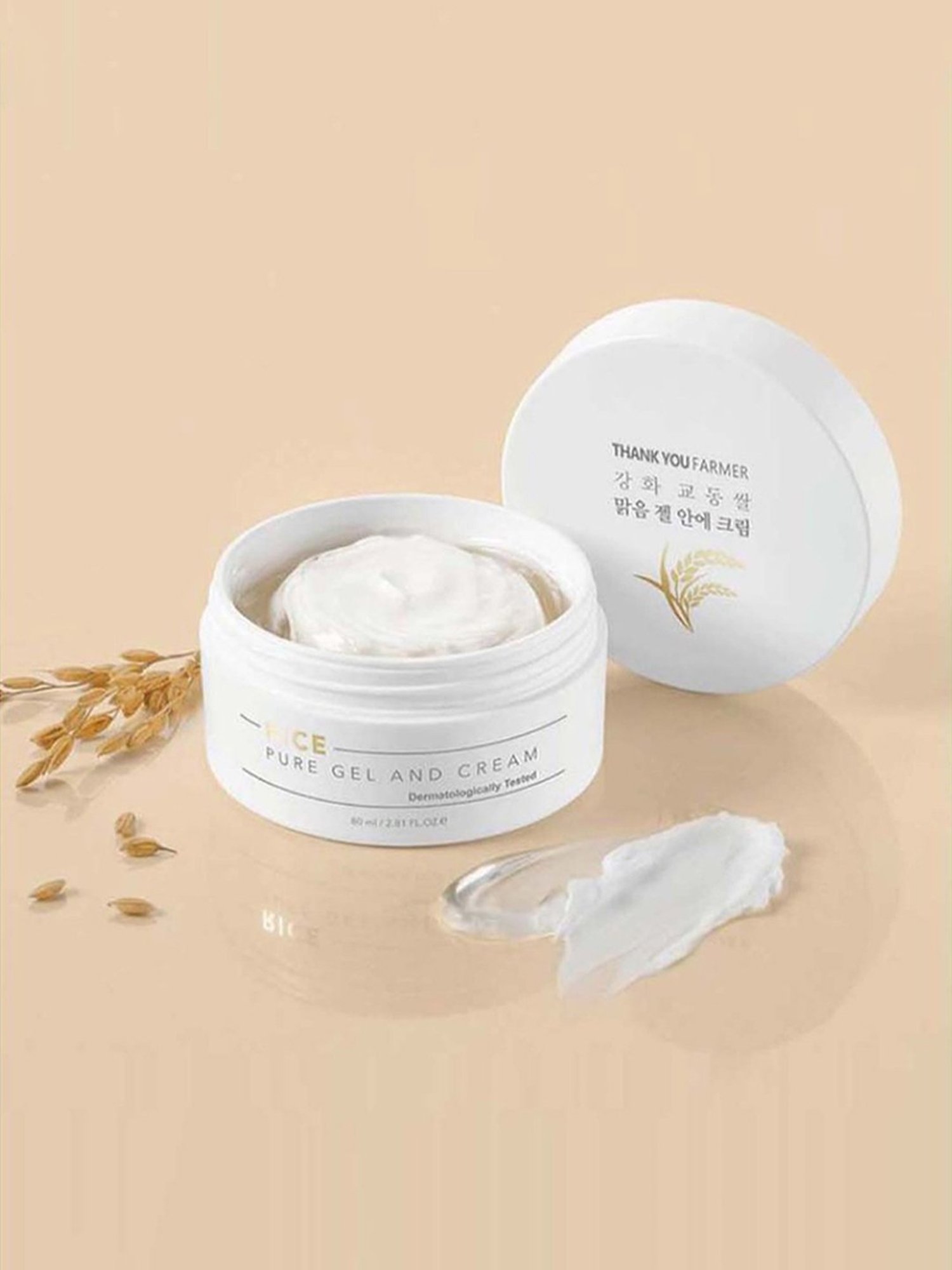 Thank You Farmer Rice Pure Gel And Cream - 80 ml