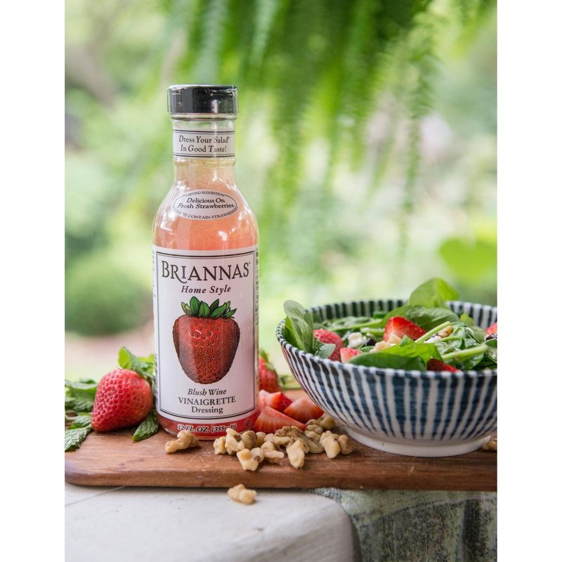 Briannas Home Style Blush Wine Vinaigrette Dressing - 12fl oz