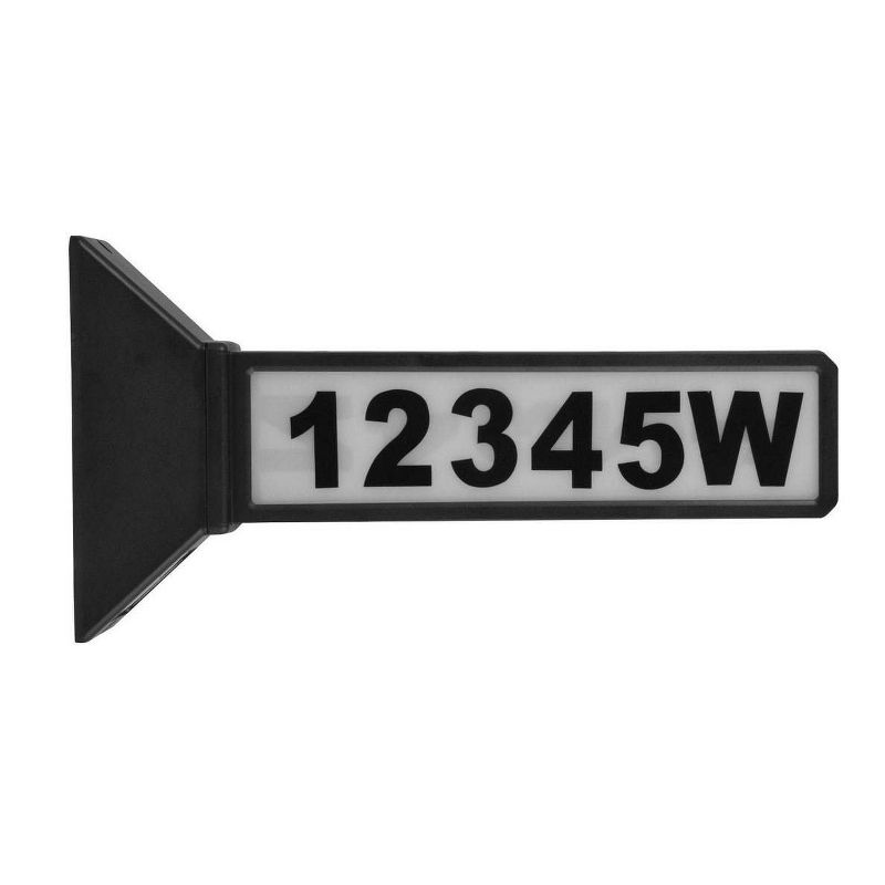 Moonrays 91919 Solar Powered Wireless LED Home Address Sign Light, Black Finish