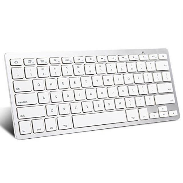 omoton ultraslim bluetooth keyboard for samsung galaxy tab series, galaxy note series, galaxy tab pro, galaxy note pro, nexus 9/ nexus 7, and other bluetooth enabled devices, for android, white