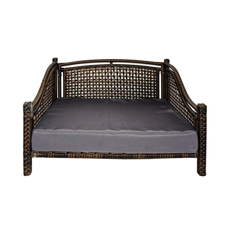 Iconic Beds for Dogs and Cats - Rattan Maharaja Bed - Brown