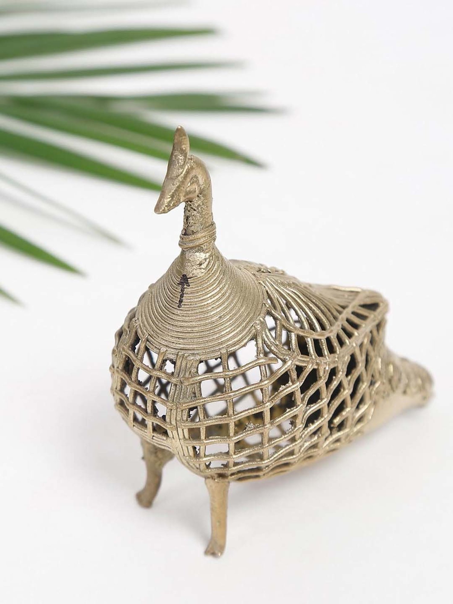 Fabindia Yatan Gold Metal Animal Centerpiece