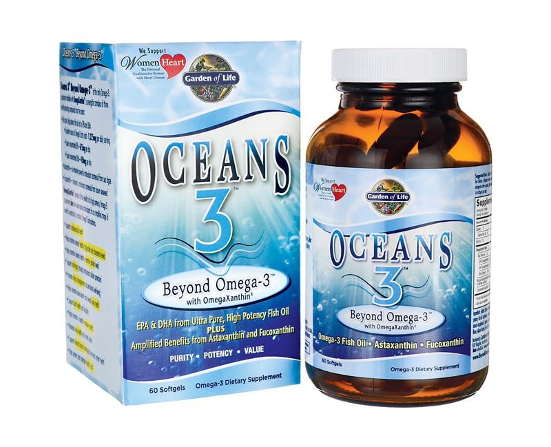 Garden of Life Omegas And Fish Oil Oceans 3 Beyond Omega-3 Softgel 60ct.