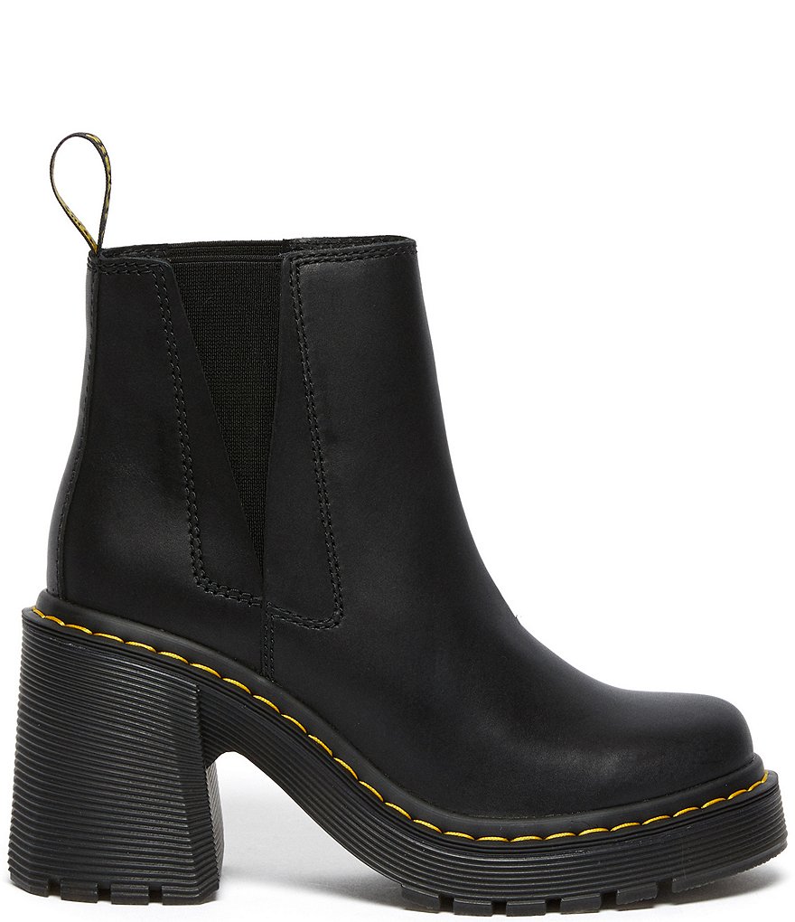 Dr. Martens Women's Spence Sendel Leather Chelsea Block Heel Booties