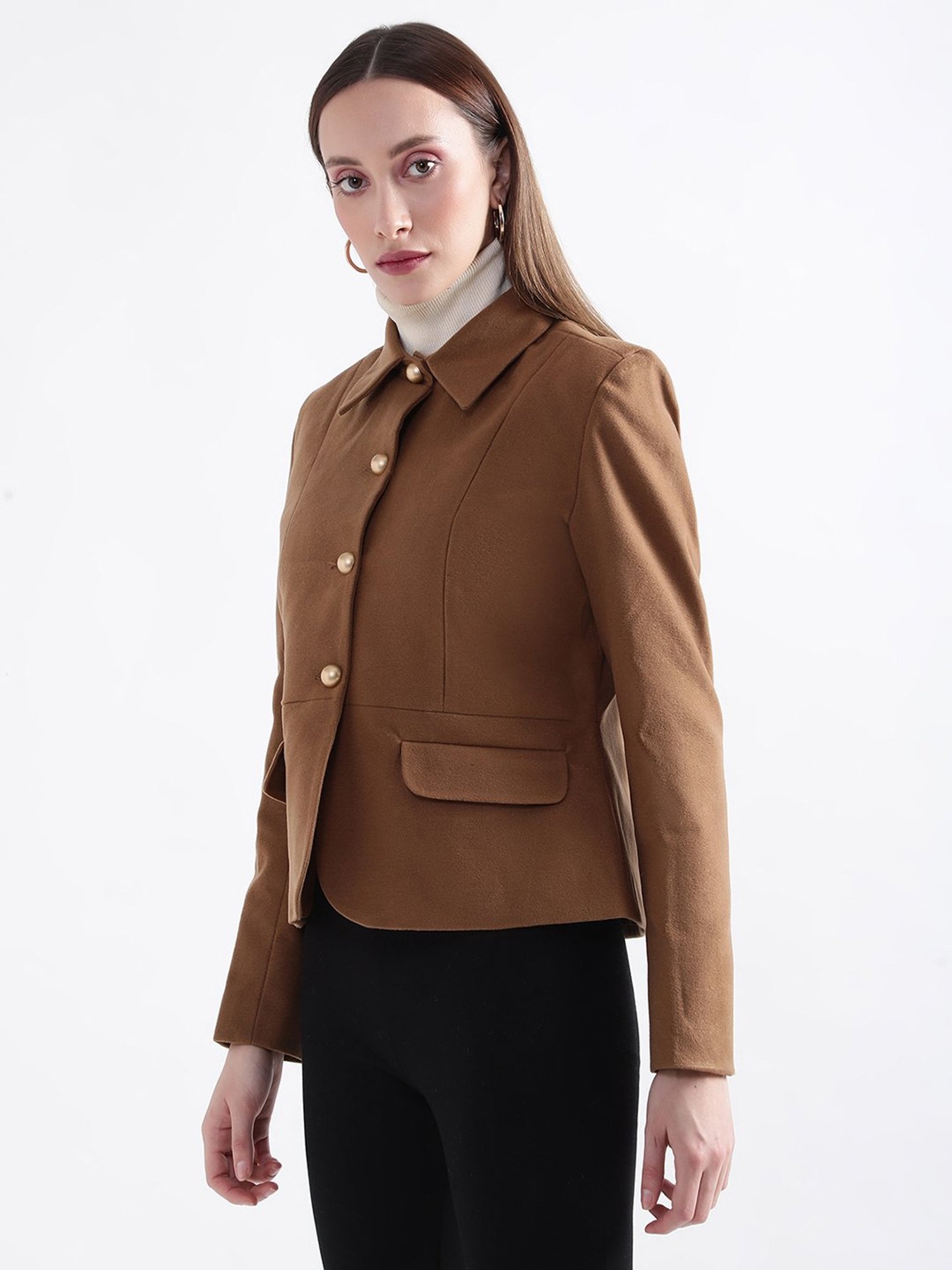 Rooted Brown Tailored Jacket