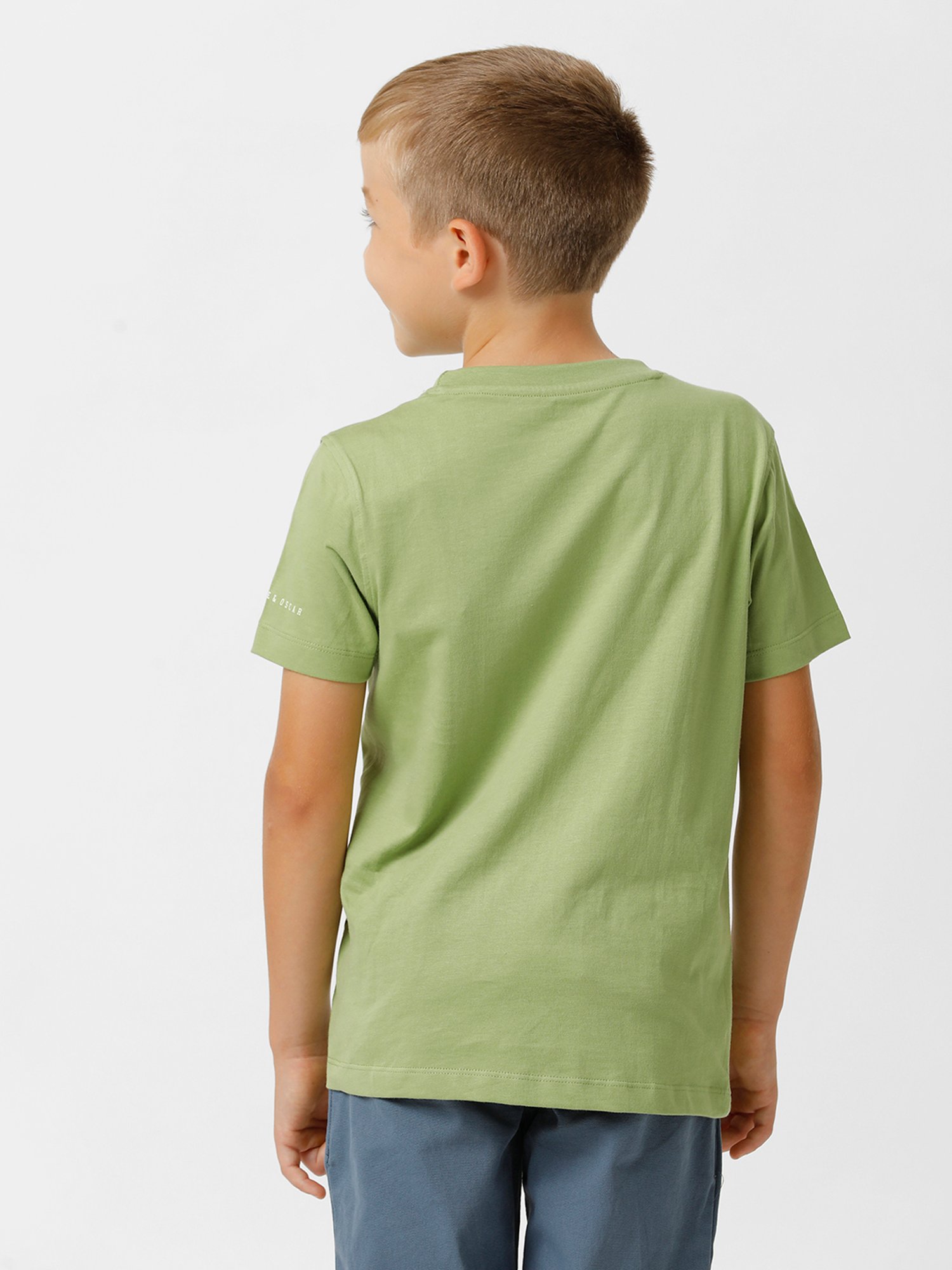 Kate & Oscar Kids Green Printed T-Shirt