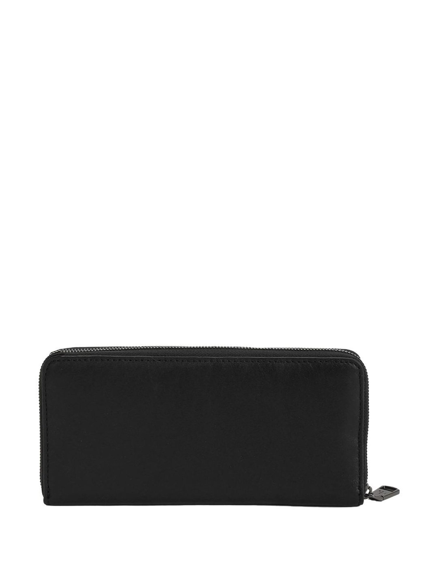 CALVIN KLEIN Black RFID Leather Zip Around Wallet