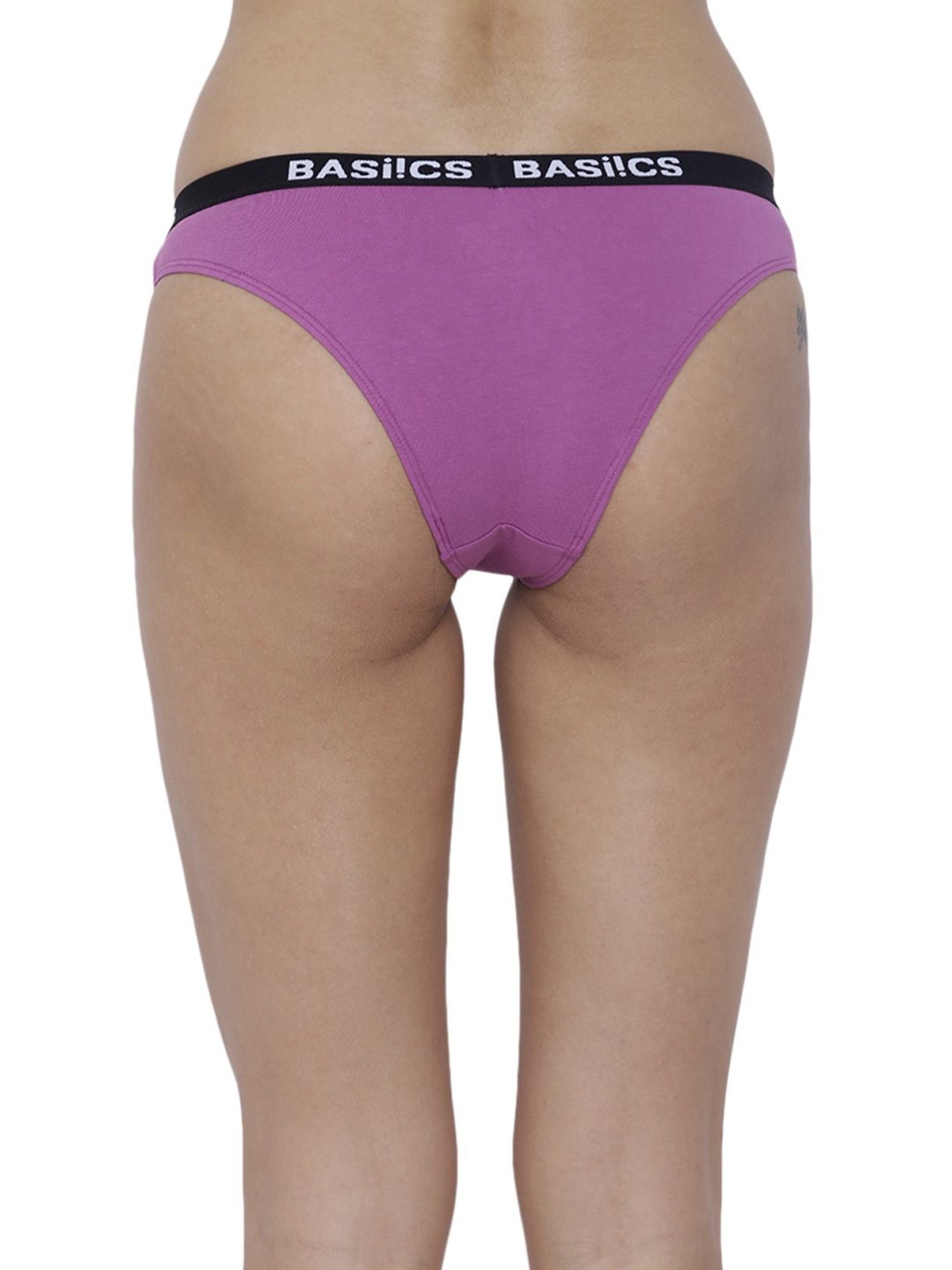 BASIICS by La Intimo Multicolor Cotton Bikini Panty ( Pack Of 2 )