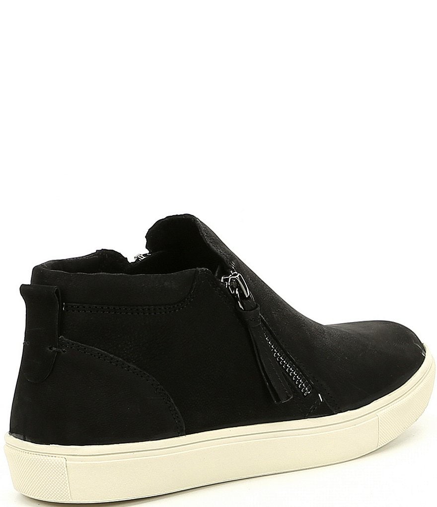 GB Ground-Break Double Zip Leather Sneakers