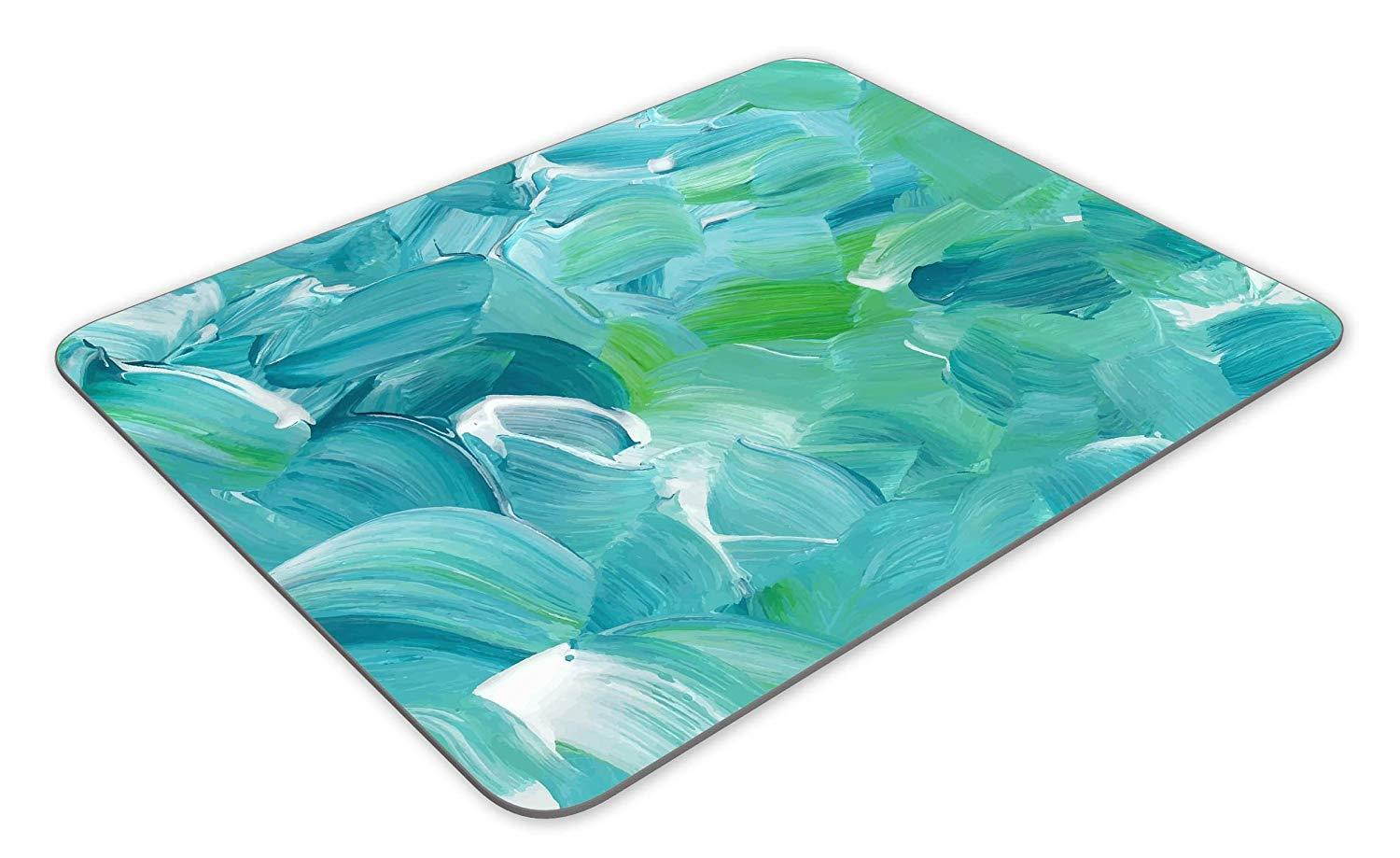 Turquoise blue oil paint texture Mouse Pad mouse mouse pad Mouse Pad Pad Office Mouse Pad Gaming Mouse Pad Mat Mouse Pad mousepad Dimension: 9.5" x 7.9"