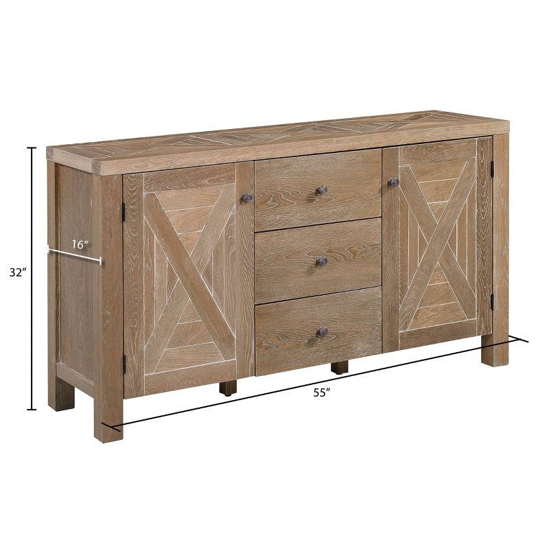 Marais Sideboard Elm - Adore Decor