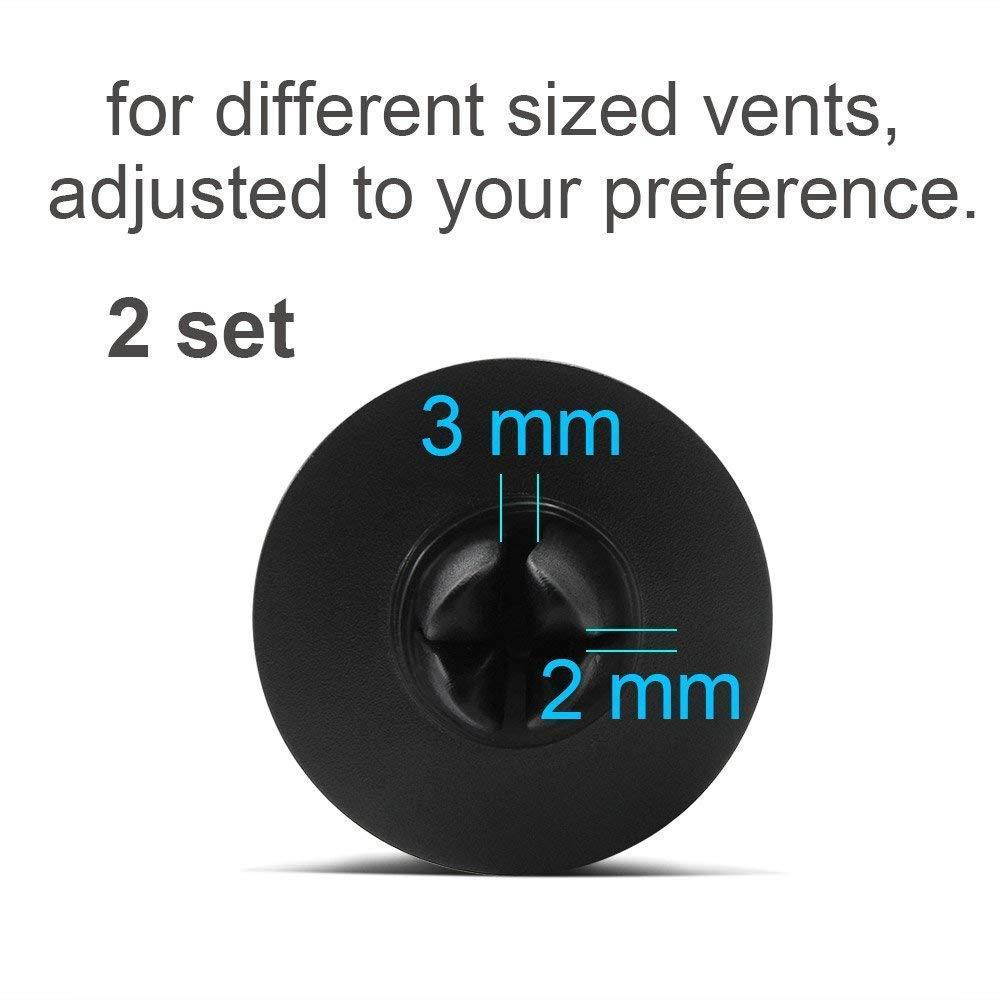 VOLPORT Car Mount, 2 Pack Universal Magnetic Air Vent in Car Cradle with MagicPlates for PopSockets Cell Phone Magnet Holder for Apple iPhone Xr Xs Max iPod Samsung Galaxy LG Moto Mini Tablets