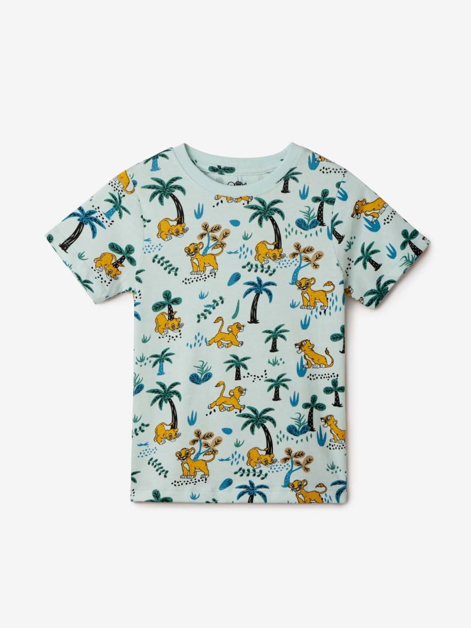 The Souled Store Kids Multicolor Cotton Printed Lion King T-Shirt