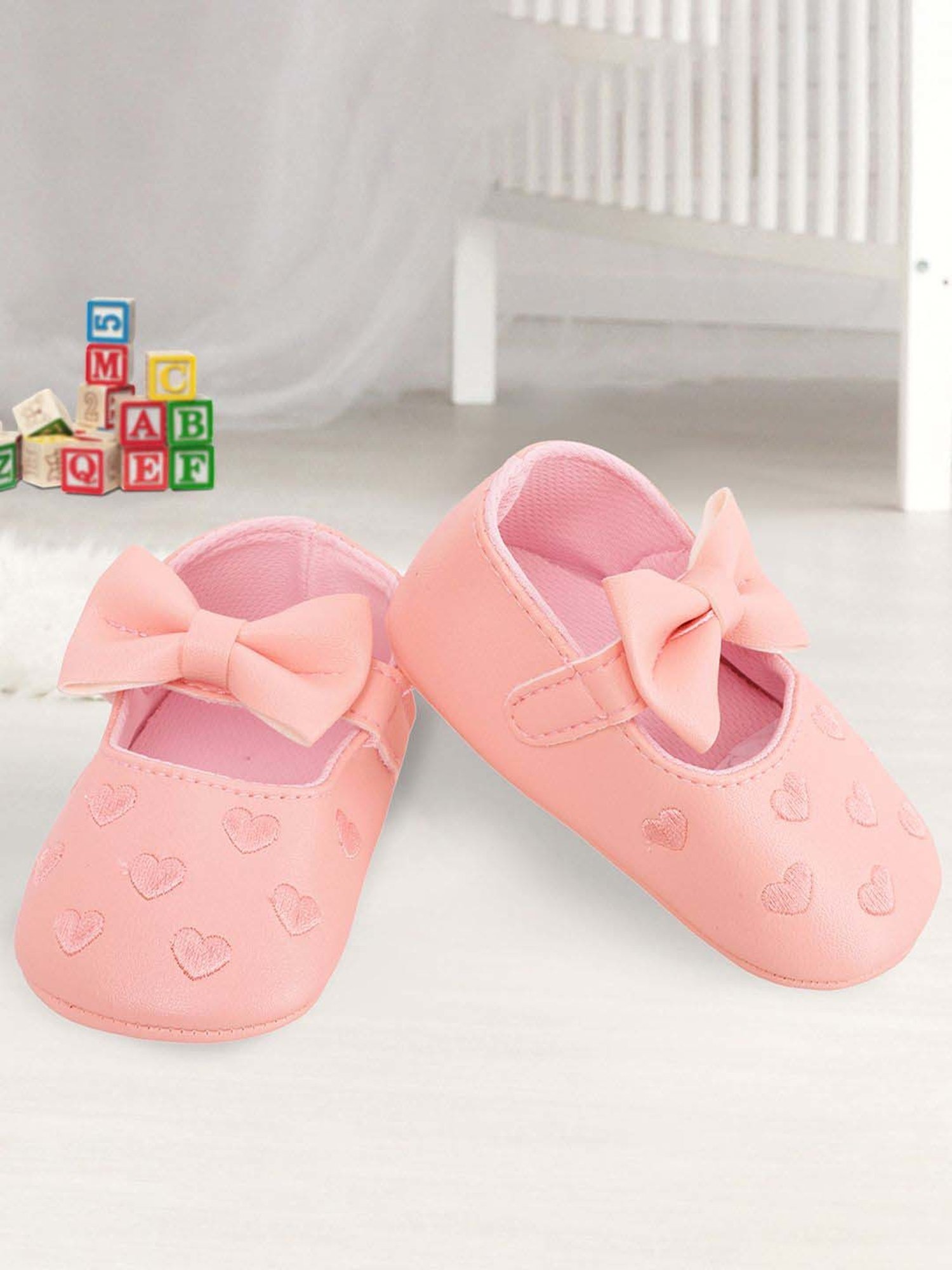 Baby Moo Kids Pink Casual Mary Jane Shoes
