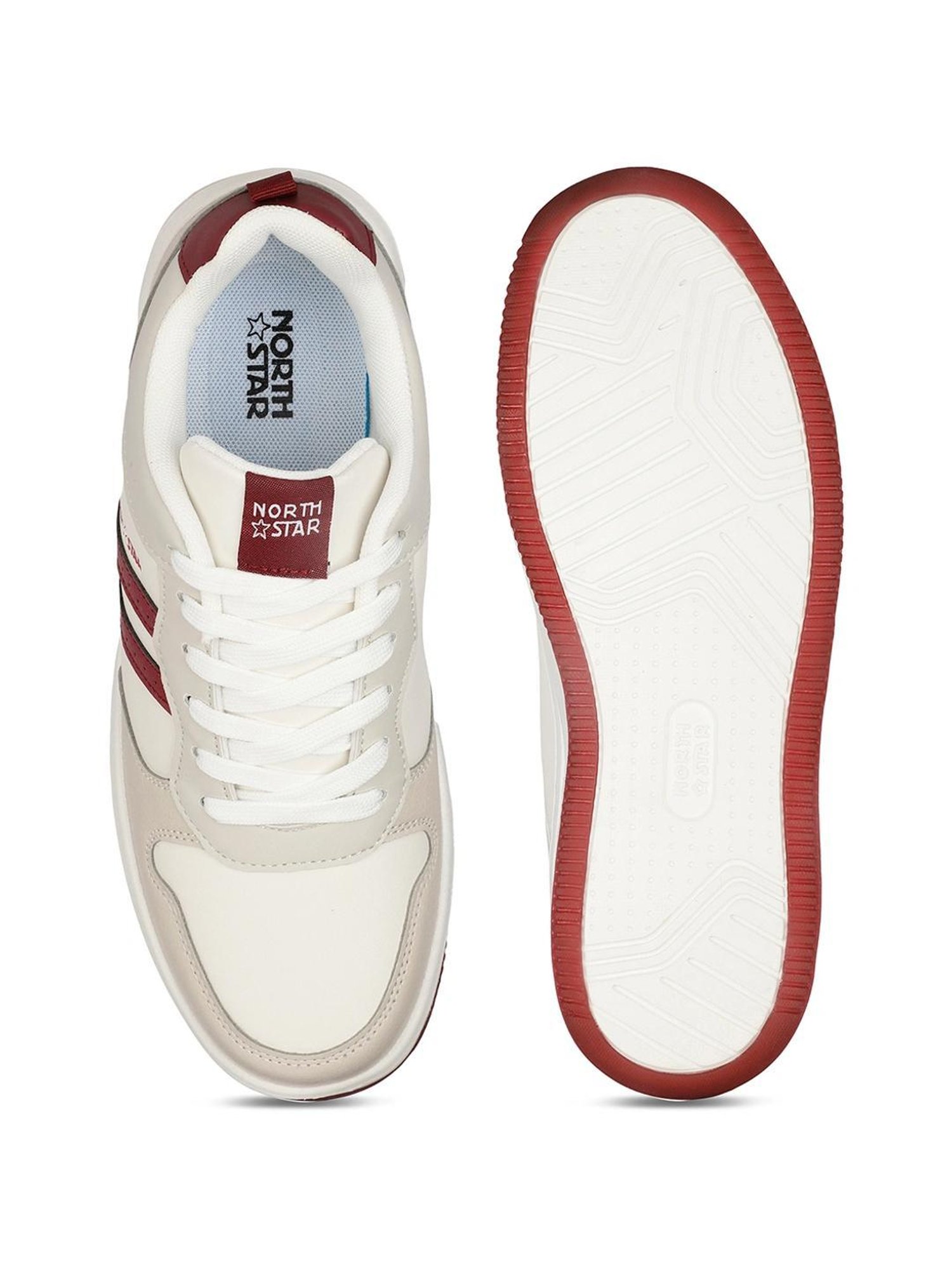 North Star by Bata Women's GINA Beige Sneakers