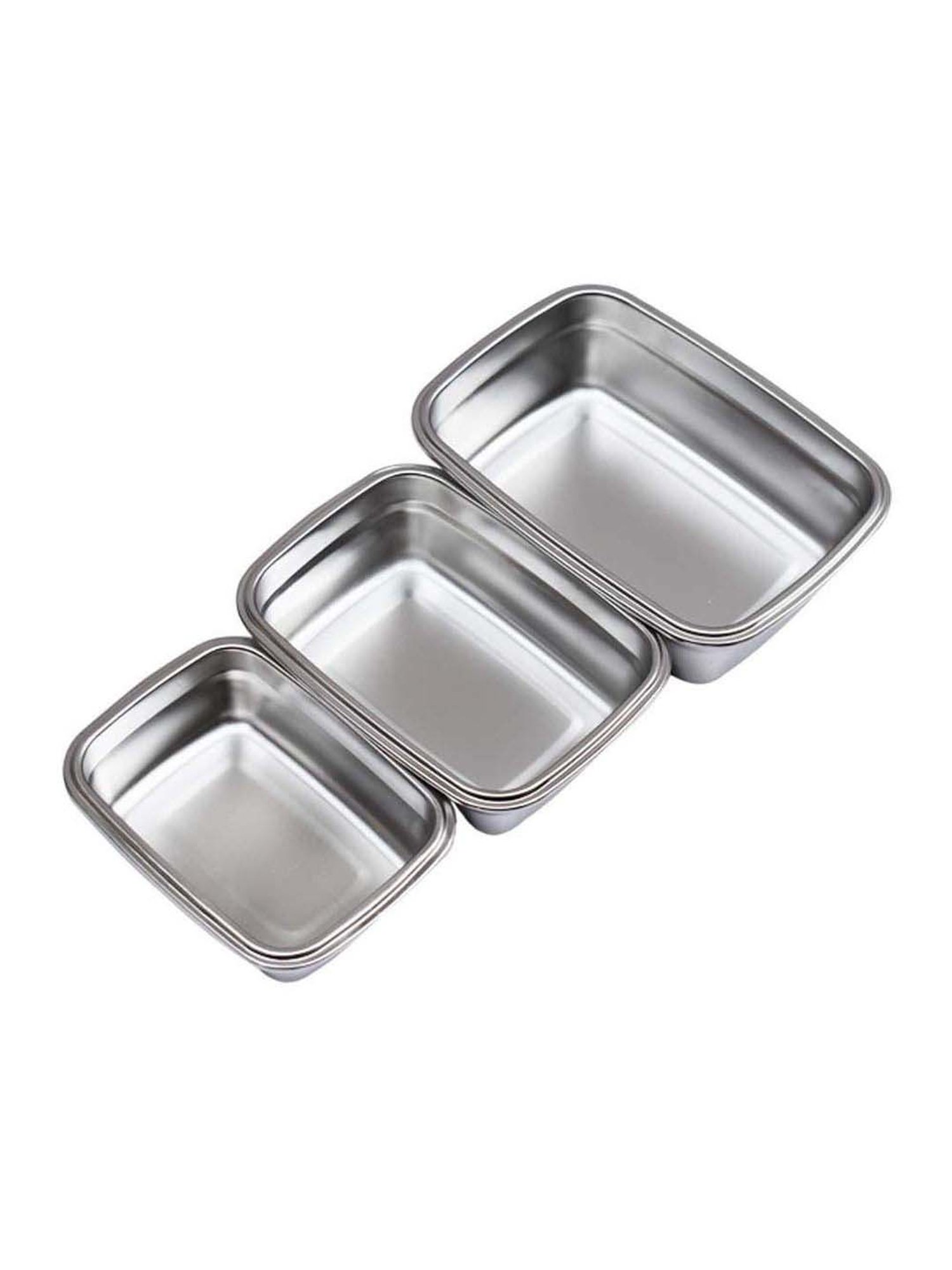 Milton Red Stainless Steel Small Tiffin Box - Set of 2