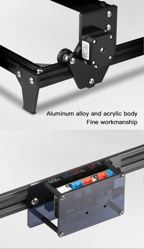 Totem CNC Laser Engraving Machine 2.5W 30 x 40cm 2Axis DIY Engraver Desktop Wood Router / Cutter / Printer + Laser Goggles