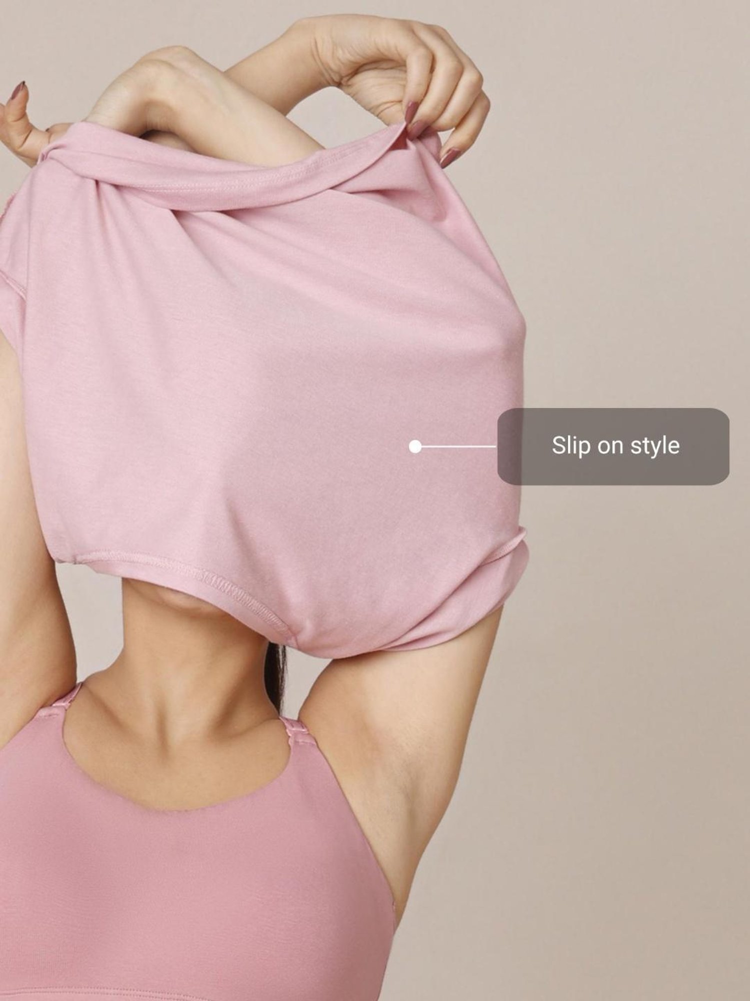 Nykd Pink Non-padded Bra