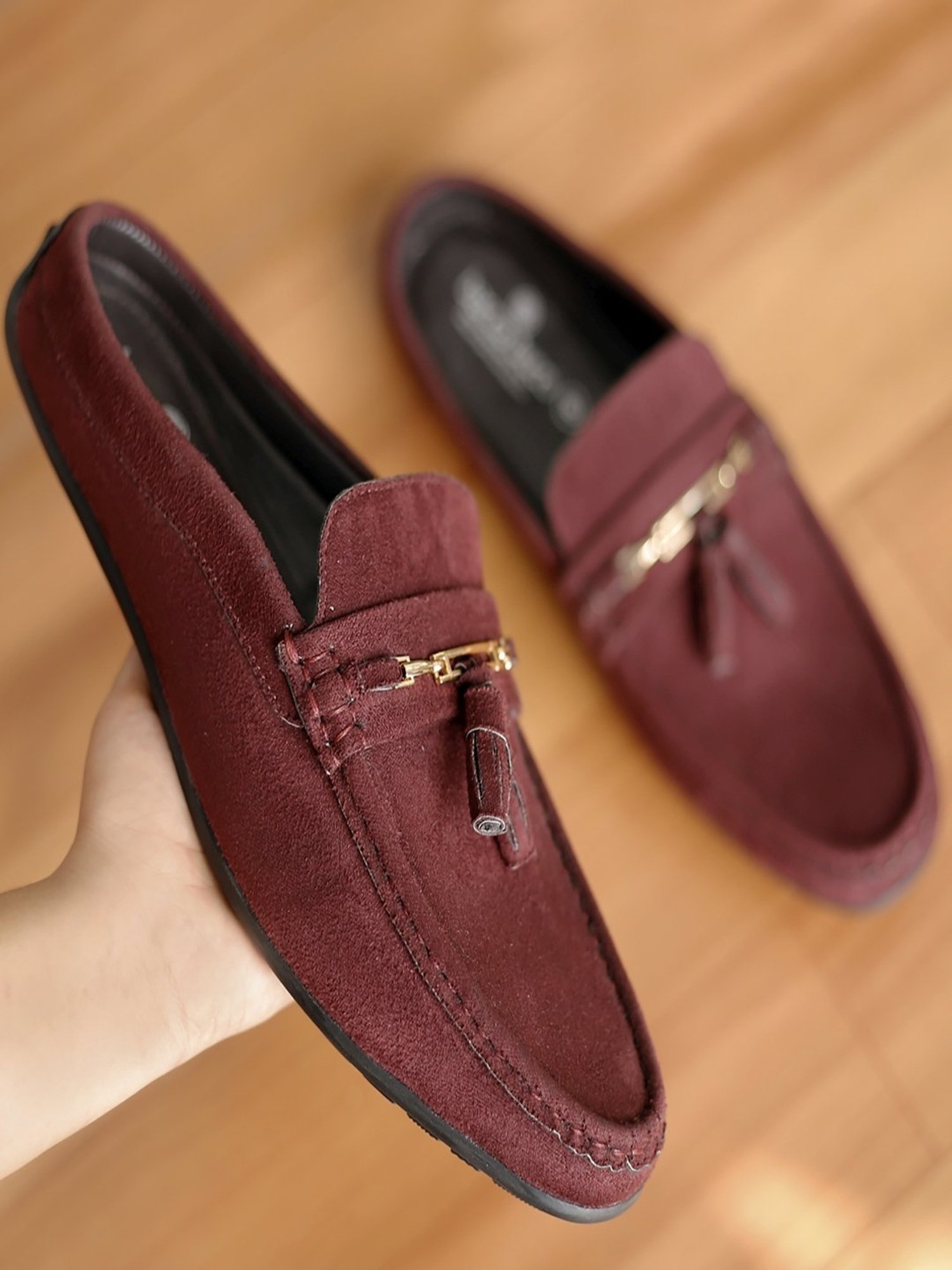 Bacca Bucci Men's JAMBOREE Maroon Mule Shoes