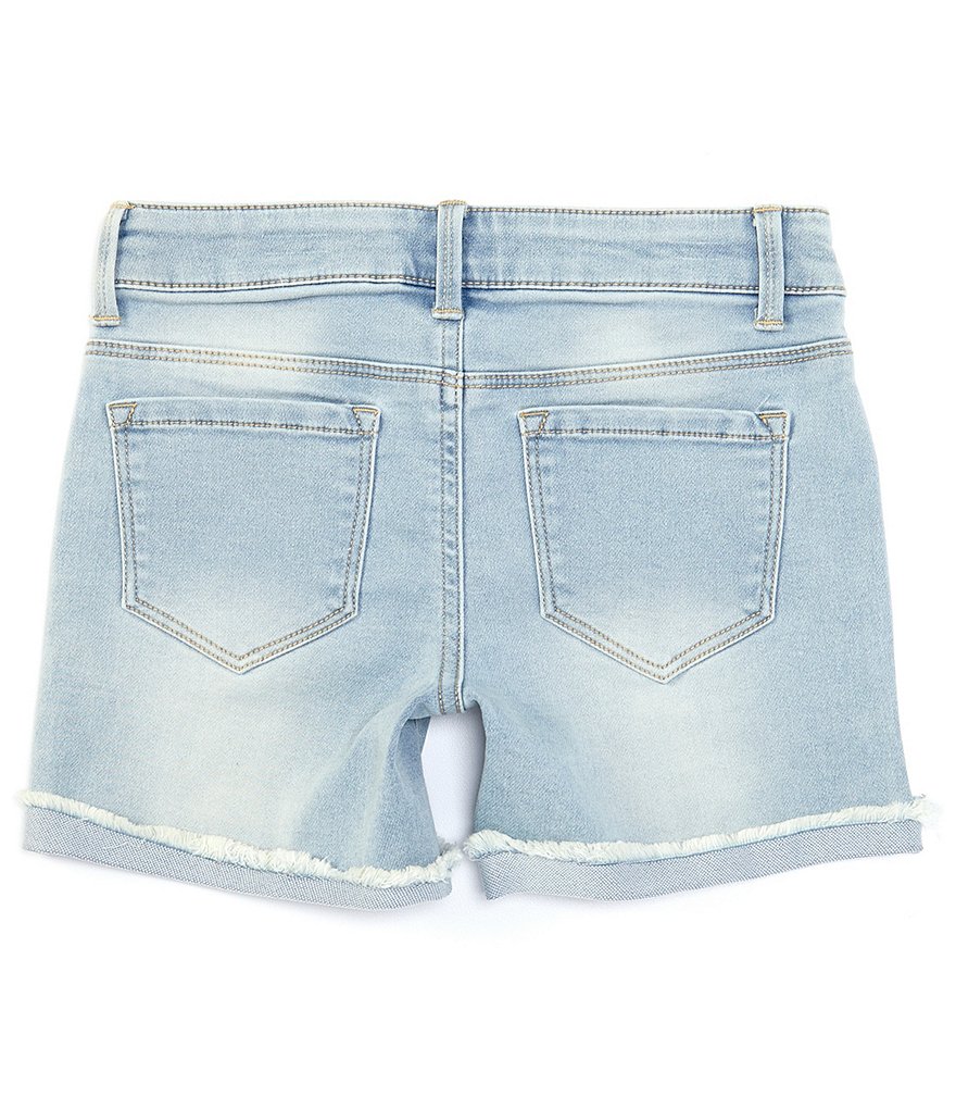 Hippie Girl Big Girls 7-16 Roll-Cuff Midi Denim Shorts