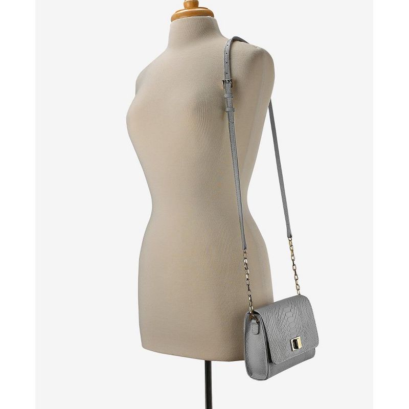 GiGi New York Gray Catie Crossbody Bag