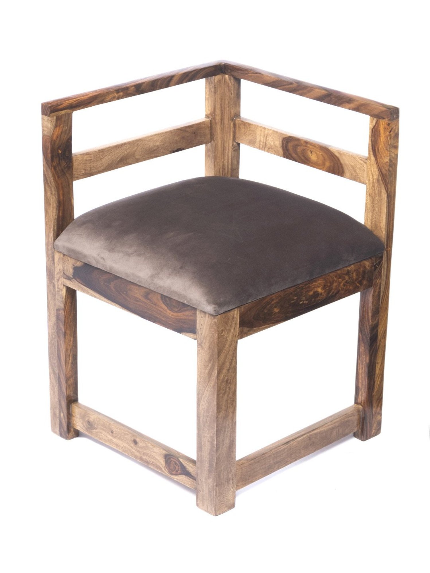 Ikiriya Kingston Solid Brown Wood 4 Seater Dining Table Set Teak Finish