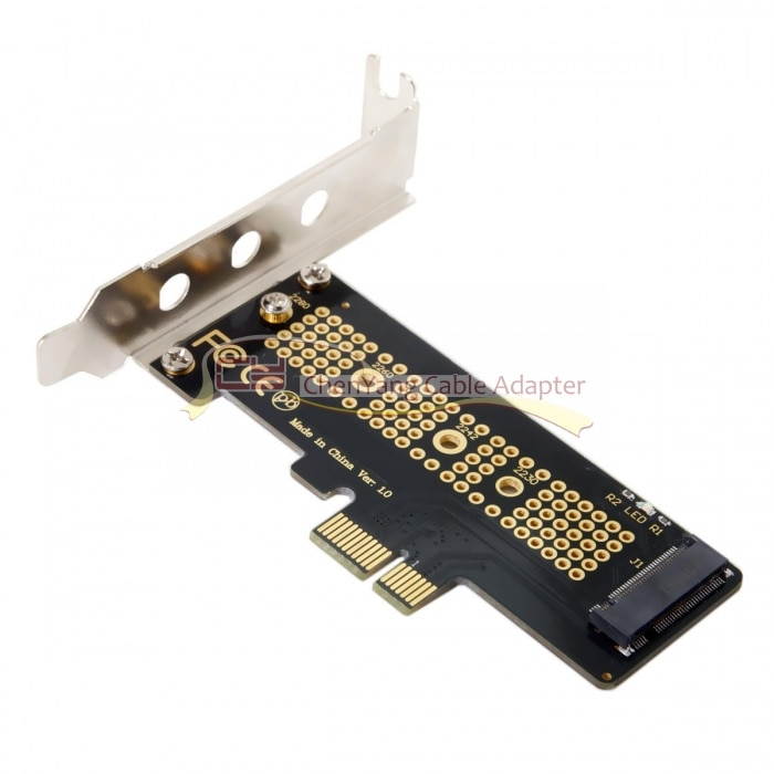 CY Low Profile PCI-E 3.0 x4 Lane to M.2 NGFF M-Key SSD Nvme AHCI PCI Express Adapter Card