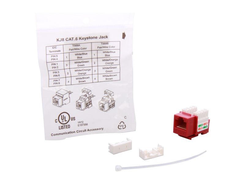 Micro Connectors CAT5 RJ45 Coupler F-F Straight
