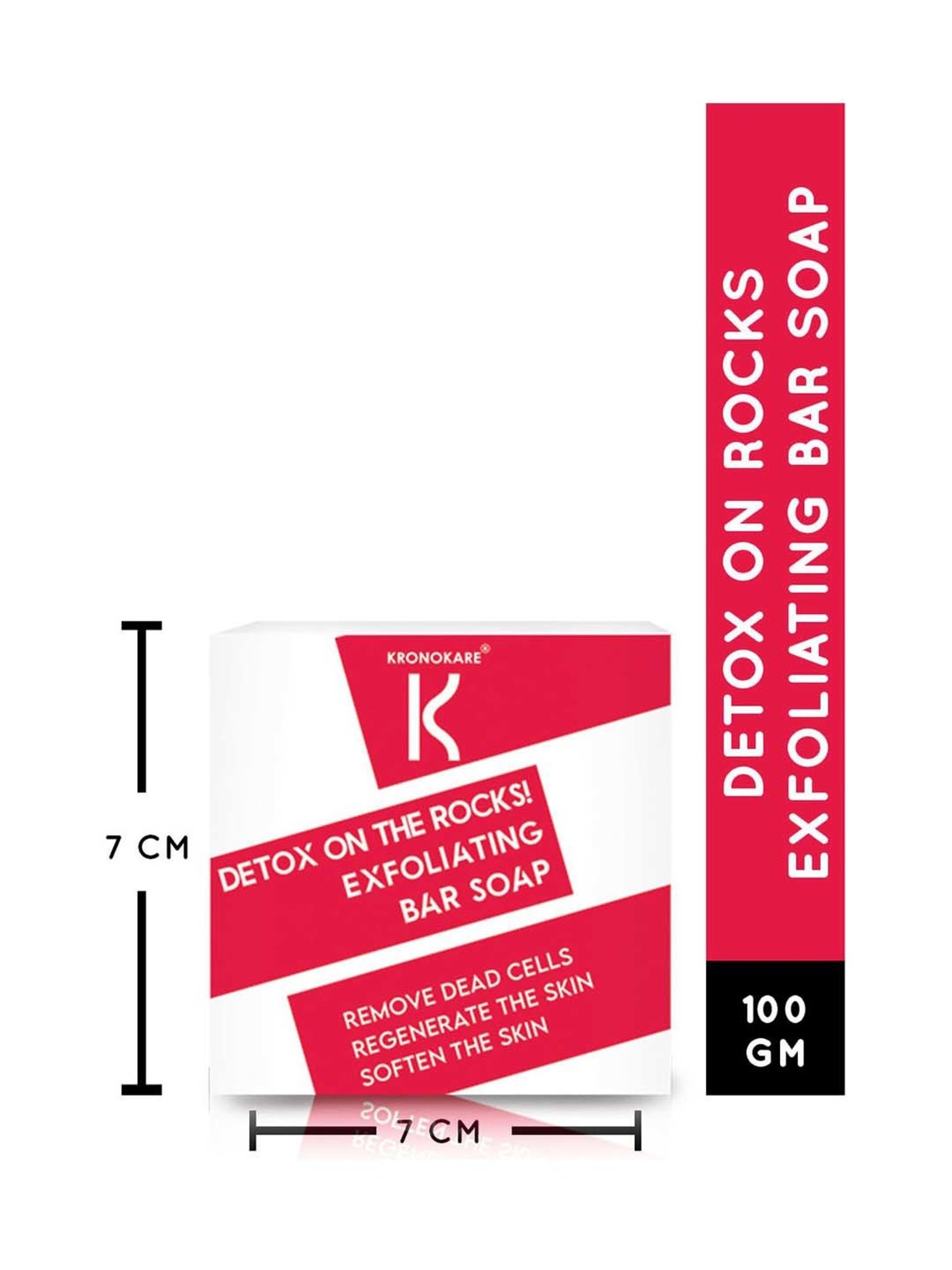 Kronokare Detox On The Rocks Exfoliating Bar Soap - 100 gm
