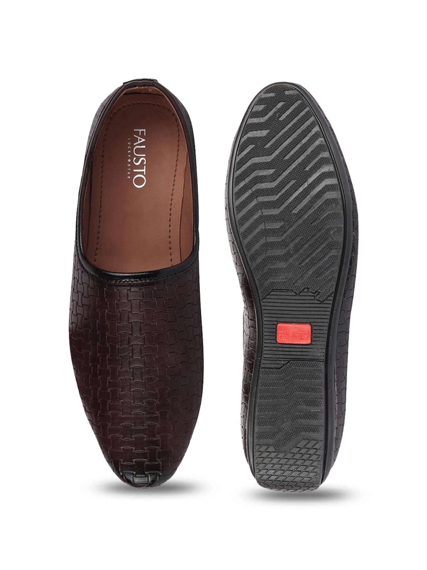 Walkway Men's Black Ethnic Juttis