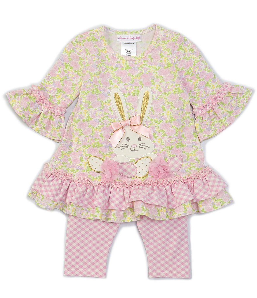 Champion Baby Girls 12-24 Months Short-Sleeve Classic Script Tee & Leggings Set