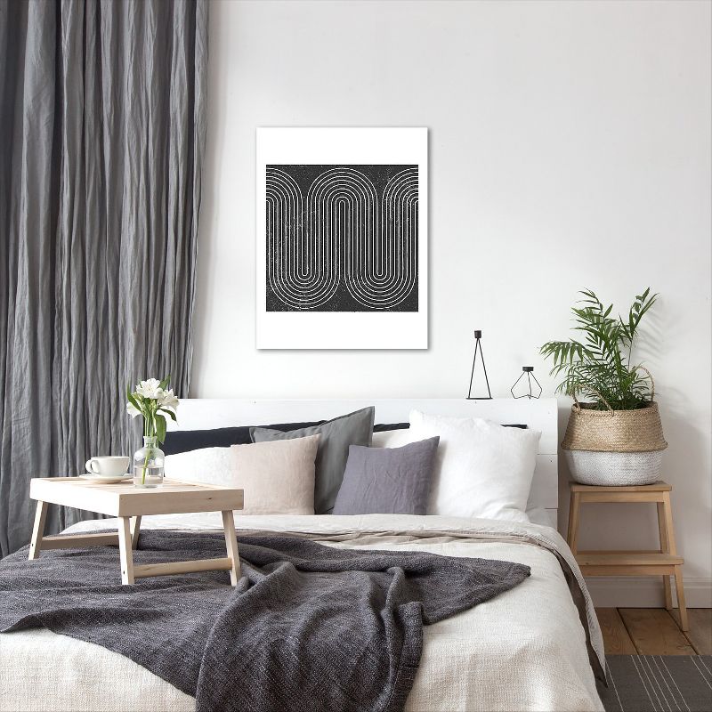 Americanflat Rainbow Woodblock by Roseanne Kenny Wall Art Canvas - 11" x 14"