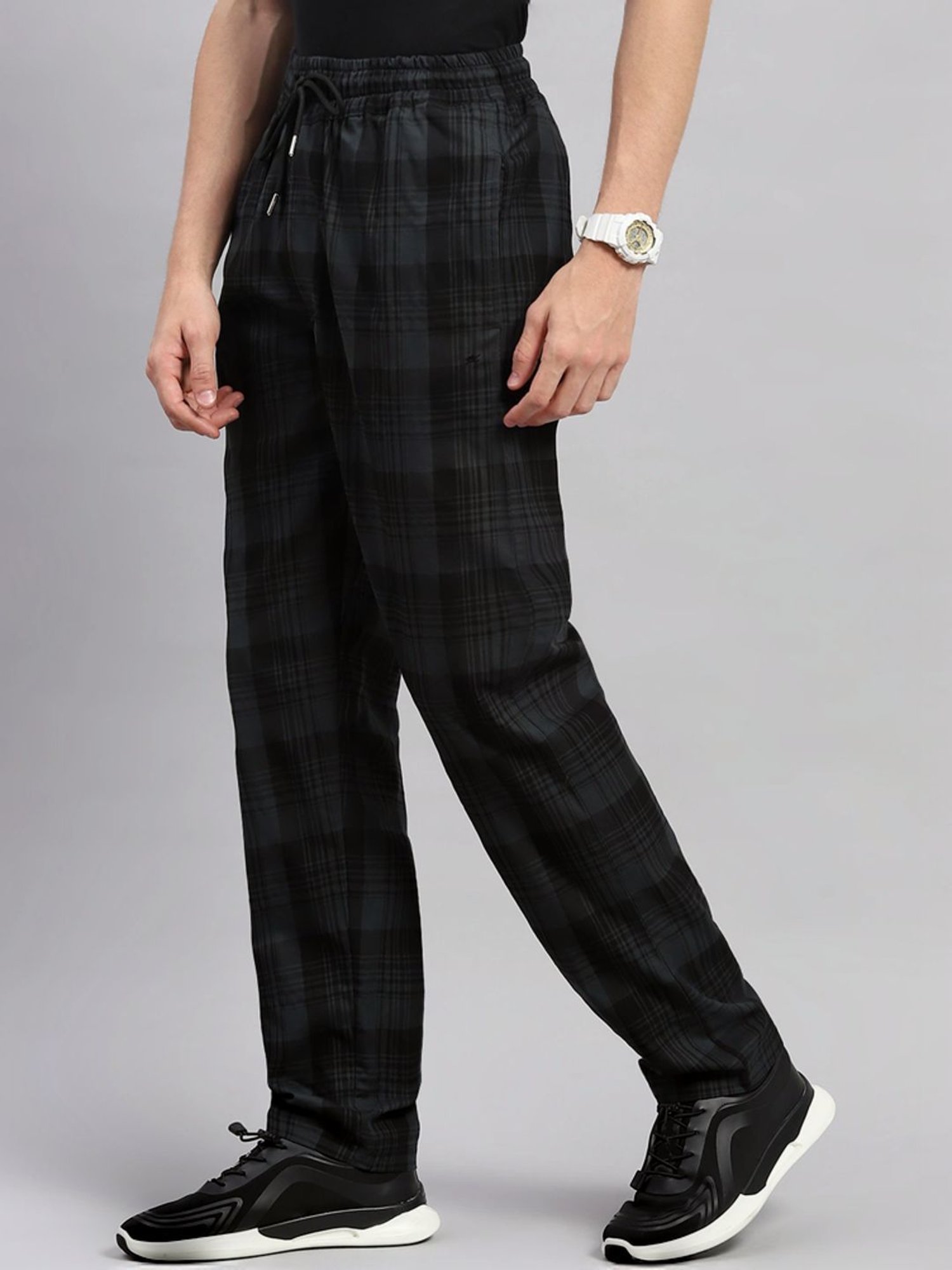 Parx Black Jogger Fit Joggers