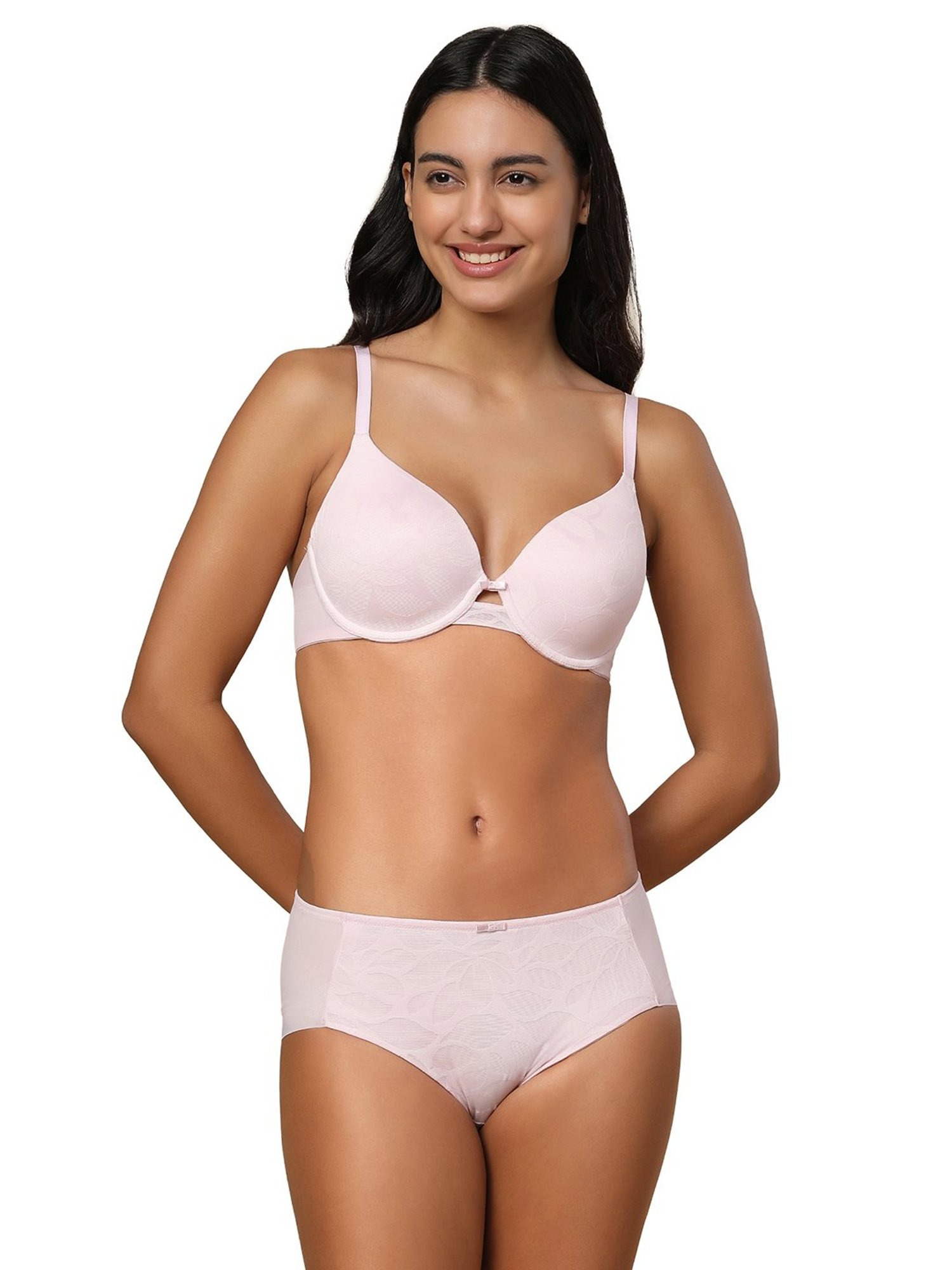 Triumph Light Pink Floral Hipster Panty