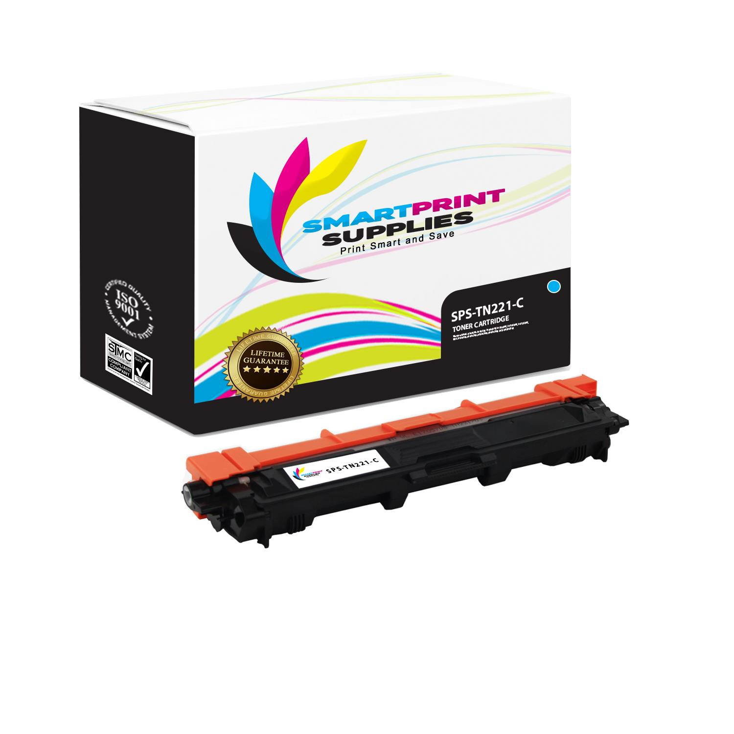 Smart Print Supplies Compatible TN221BK TN221C TN221M TN221Y Toner Cartridge Replacement for Brother HL-3140CW 3170CDW, MFC-9130CW, DCP-9020CDW Printers (Black, Cyan, Magenta, Yellow) - 10 Pack