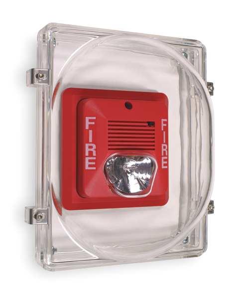 SAFETY TECHNOLOGY INTERNATIONAL STI1221E Audible/Strobe Guard,6.5 x 8.5 x 4 In