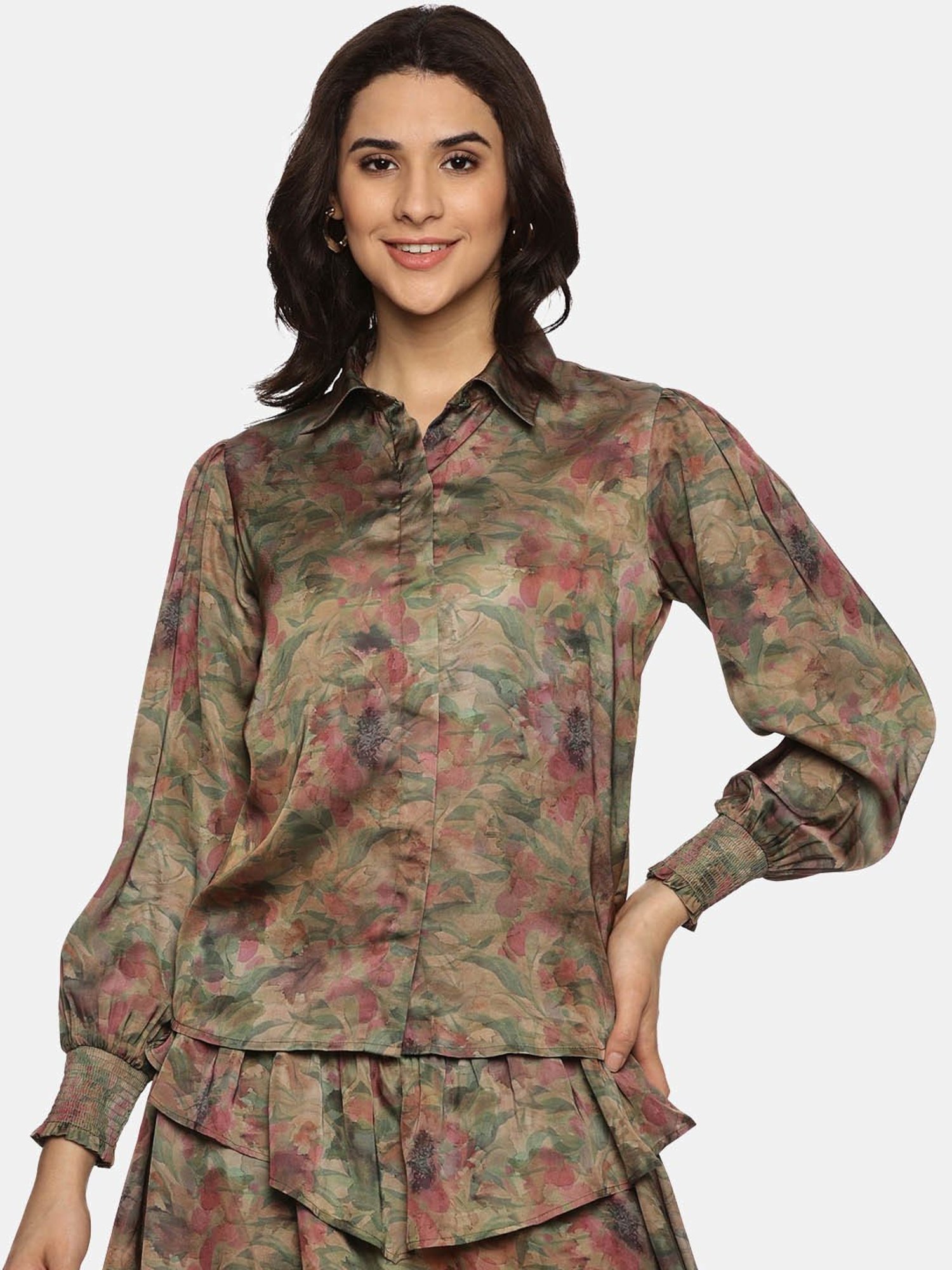 ISU Brown Printed Shirt