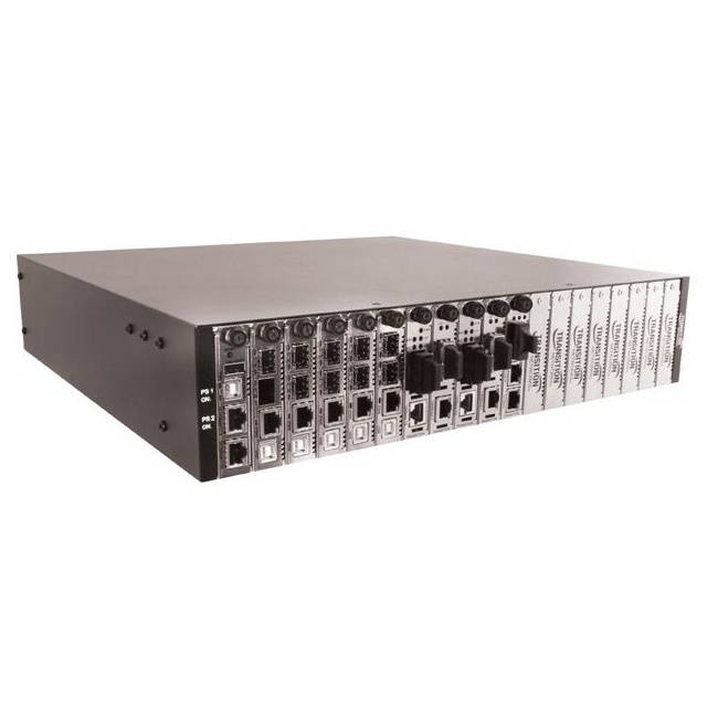 Transition Networks 19-Slot Chassis For The Ion Platform Ac Powered