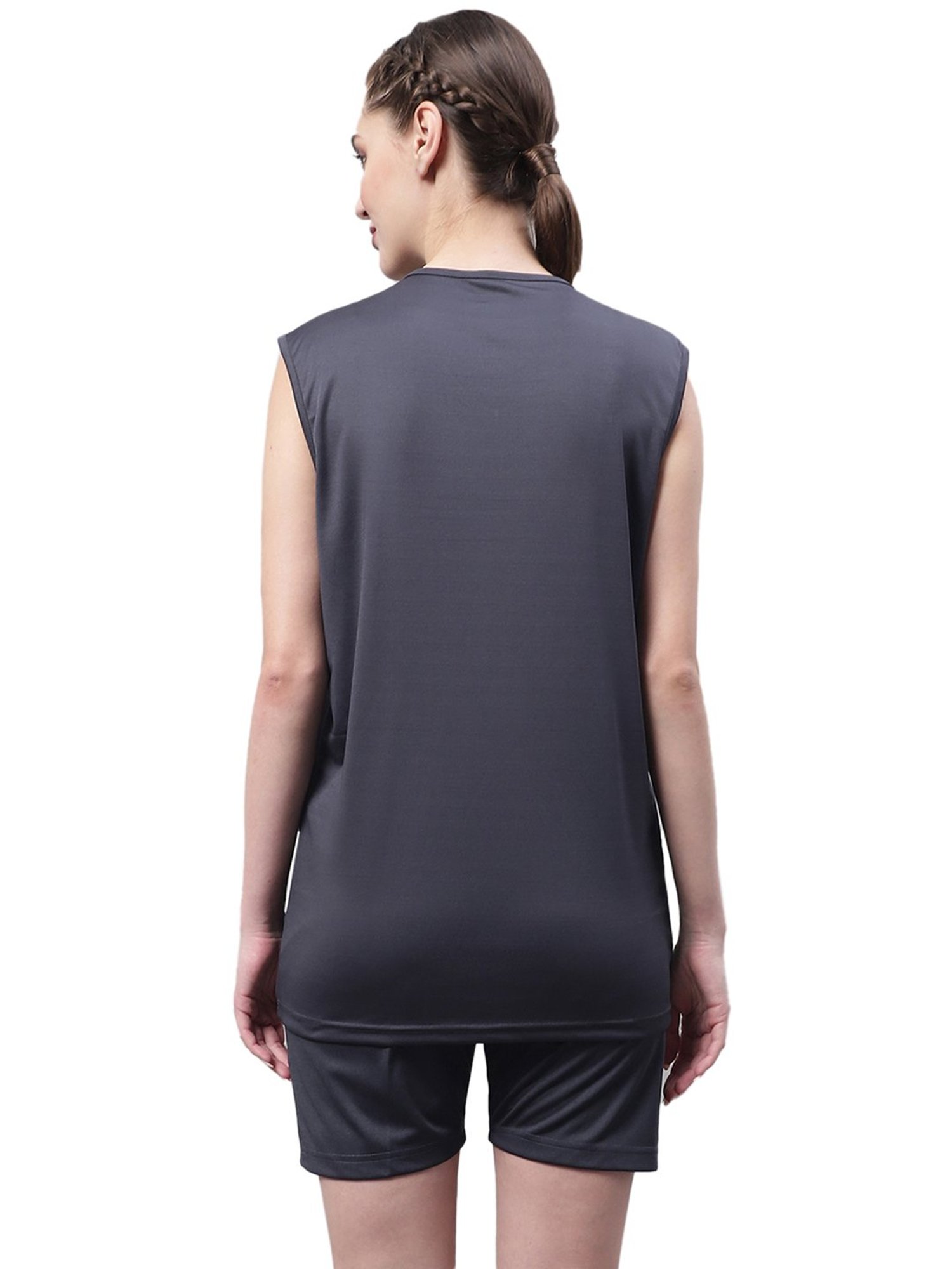 Vimal Jonney Grey T-Shirt With Shorts