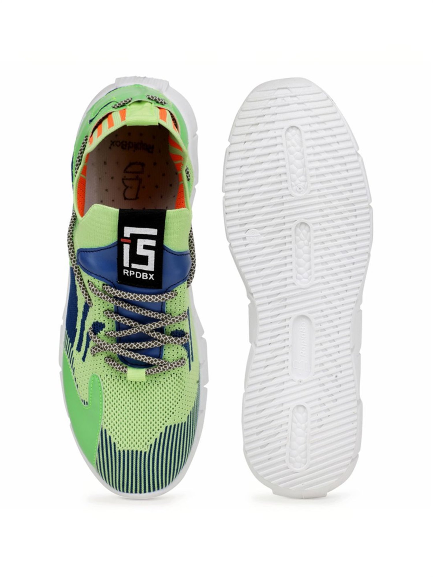 Rapid Box Men's Green Running Shoes