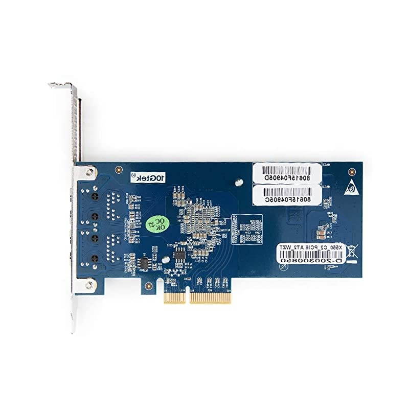 PCI-E NIC Network Card, Dual Copper RJ45 Port, PCI Express Ethernet LAN Adapter Support Windows Server/Linux/ESX, Compare to Intel X550-T2