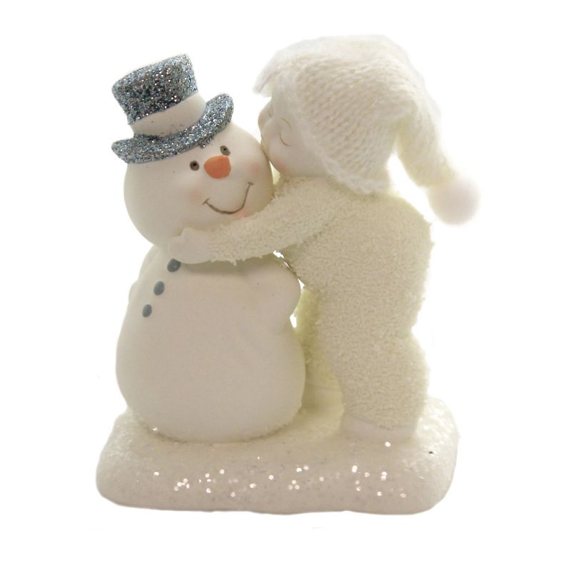 Dept 56 Snowbabies 4.0" A Kiss For The Man I Love Snowman Christmas  -  Decorative Figurines