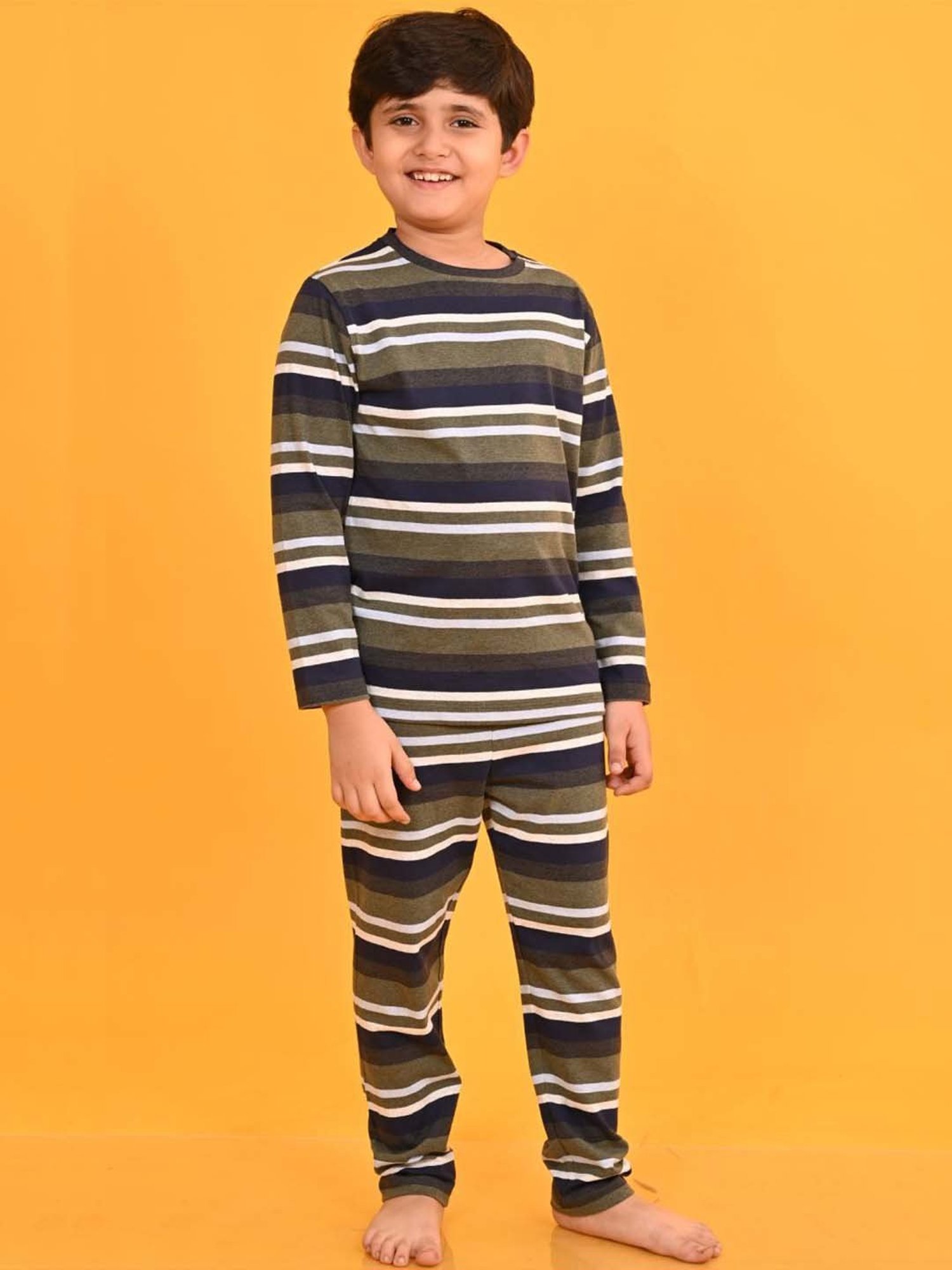 Nite Flite Boys Navy & Grey Born to Play Cricket Pyjama Set