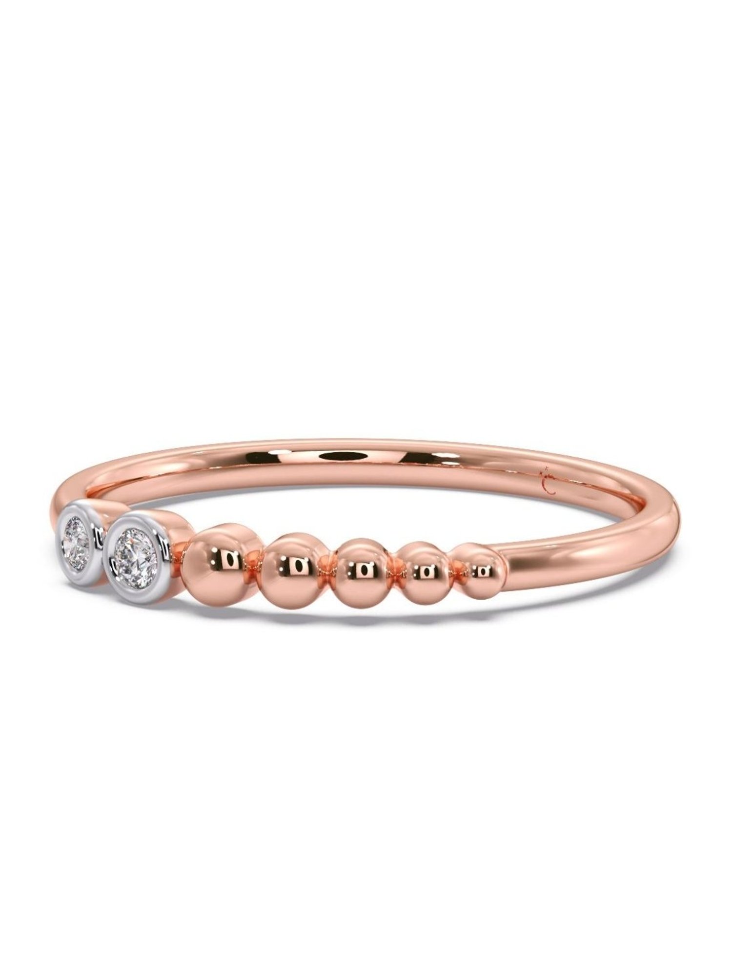 Candere by Kalyan Jewellers 18k Rose Gold & Diamond Ring for Women